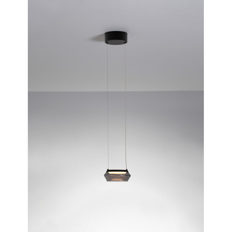 LUCES OVANIRA LE45194 modern black LED pendant lamp 8W