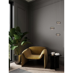 LUCES OVANIRA LE45194 modern black LED pendant lamp 8W