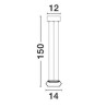 LUCES OVANIRA LE45194 nowoczesna czarna lampa wisząca LED 8W