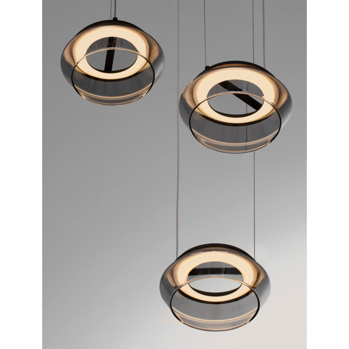 LUCES OVANIRA LE45195 lampa wisząca LED 3000K 3 klosze