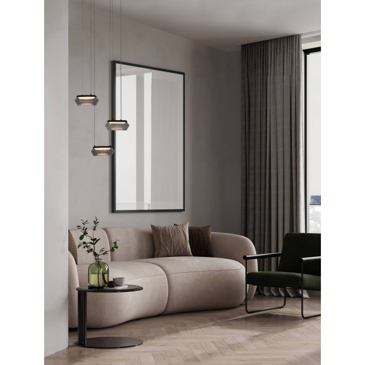 LUCES OVANIRA LE45195 lampa wisząca LED 3000K 3 klosze