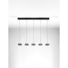 LUCES OVANIRA LE45197 lampa wisząca LED 3000K czarne szkło