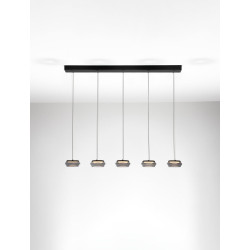 LUCES OVANIRA LE45197 lampa wisząca LED 3000K czarne szkło