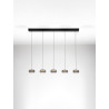 LUCES OVANIRA LE45197 lampa wisząca LED 3000K czarne szkło
