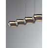 LUCES OVANIRA LE45197 lampa wisząca LED 3000K czarne szkło