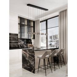 LUCES OVANIRA LE45197 lampa wisząca LED 3000K czarne szkło