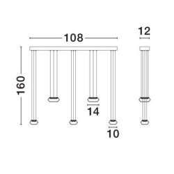LUCES OVANIRA LE45197 lampa wisząca LED 3000K czarne szkło