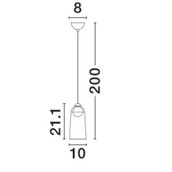 LUCES TAVENCO LE45210 LED pendant lamp 3000K black details