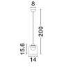 LUCES TAVENCO LE45211 lampa wisząca LED 3000K nowoczesna