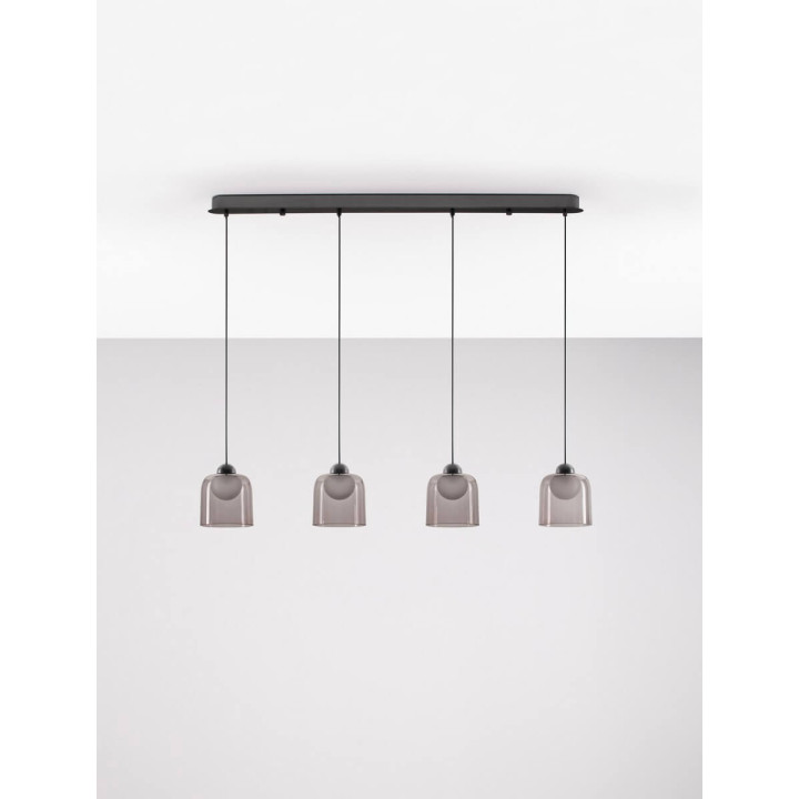 LUCES TAVENCO LE45212 lampa wisząca LED 3000K r&oacute;żowy/czarny