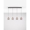 LUCES TAVENCO LE45212 lampa wisząca LED 3000K różowy/czarny
