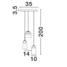 LUCES TAVENCO LE45213 lampa wisząca LED 3000K 15W nowoczesna