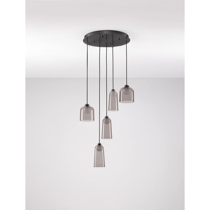 LUCES TAVENCO LE45214 lampa wisząca czarna LED 24W 3000K