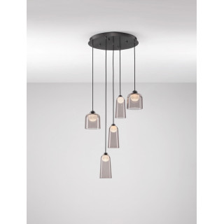 LUCES TAVENCO LE45214 lampa wisząca czarna LED 24W 3000K