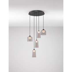 LUCES TAVENCO LE45214 lampa wisząca czarna LED 24W 3000K