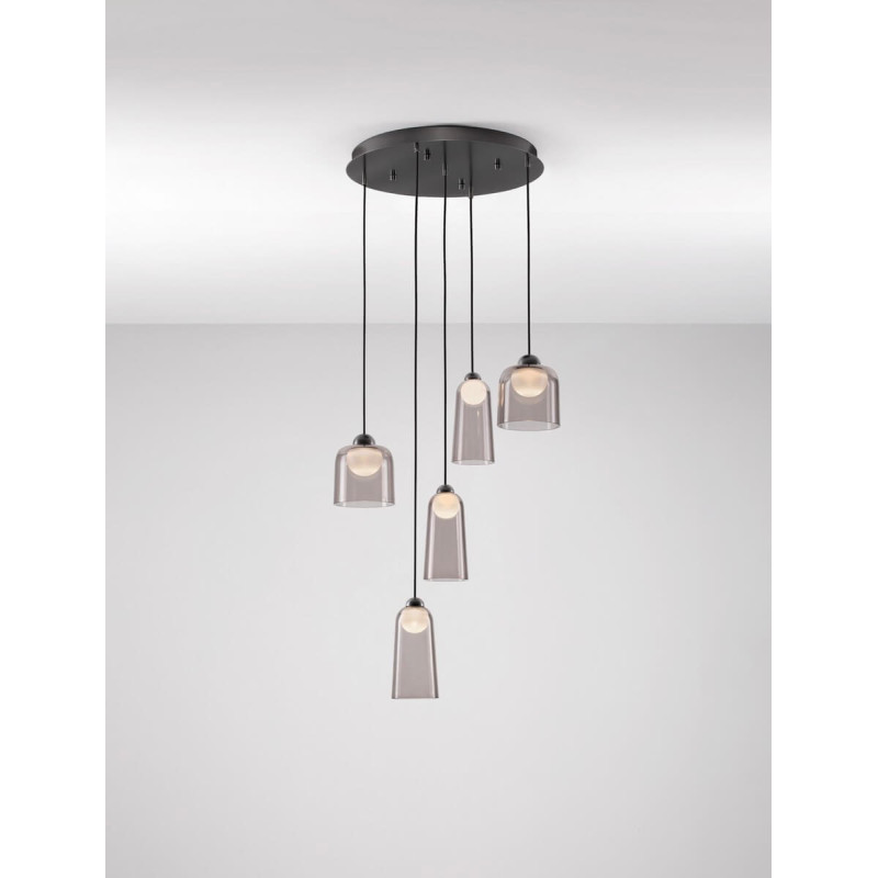 LUCES TAVENCO LE45214 pendant lamp black LED 24W 3000K