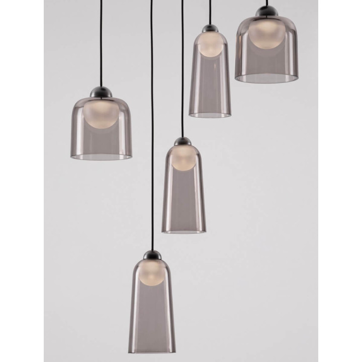 LUCES TAVENCO LE45214 lampa wisząca czarna LED 24W 3000K