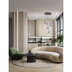 LUCES TAVENCO LE45214 pendant lamp black LED 24W 3000K