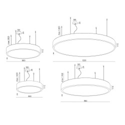 AQFORM BIG SIZE next round LED zwieszany 50259 lampa wisząca