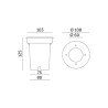 KOBI ENTRADA 2 230V GU10 IP65 Recessed exterior luminaire