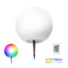 Lampa solarna kula LED GARDEN BALL RGB+3000K 30cm, 40cm