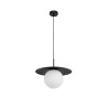 LUCES SALTO LE41780/1 lampa wisząca czarna 1xE27 kula