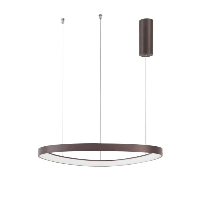 LUCES TAFI LE41479/81 lampa wisząca LED 65cm biała, brąz