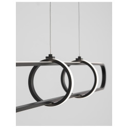 LUCES HOYO LE41405 lampa wisząca LED 90cm czarna