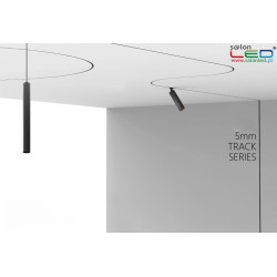 FIVETRACK recessed track 5mm white, black