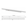FIVETRACK LEO track 5mm white, black diode LED lamp 30cm 5W