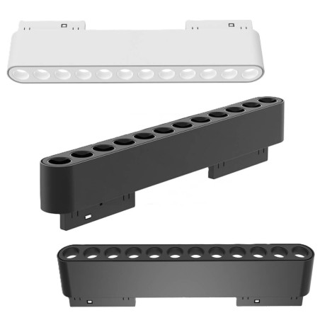 FIVETRACK DRACO do szyn 5mm biała, czarna LED 12W 3000-4000K FIVETRACK DRACO do szyn 5mm biała, czarna LED 12W 3000-4000K