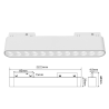 FIVETRACK DRACO do szyn 5mm biała, czarna LED 12W 3000-4000K