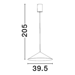 LUCES ZOLBINO LE45422 lampa wisząca LED do kuchni, jadalni