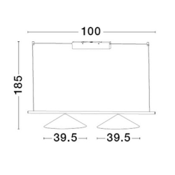 LUCES ZOLBINO LE45423 lampa wisząca LED 24W czarna