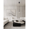LUCES PERVIRO LE45437 LED pendant lamp 3000K black slim