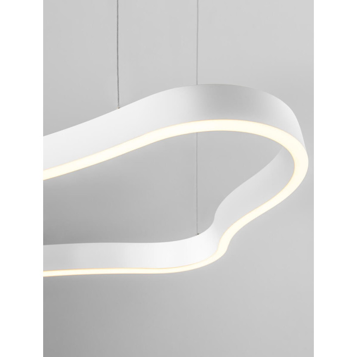 LUCES VELBANO LE45414/5/6/7 lampa wisząca falujący pierścień