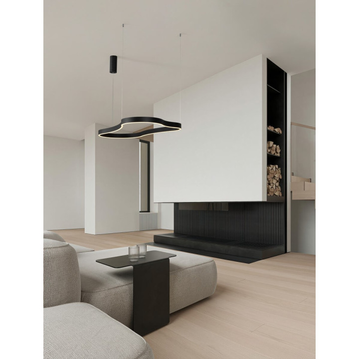 LUCES VELBANO LE45414/5/6/7 lampa wisząca falujący pierścień