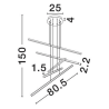 LUCES CENVIRO LE45449 LED pendant lamp dynamic shape