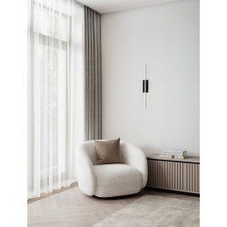 LUCES ZALENCIO LE45451 kinkiet podłużny LED 3200K 11W czarny