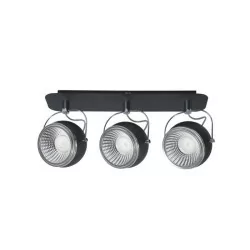 SPOT LIGHT STRIP LED 3x5w BLACK BALL 