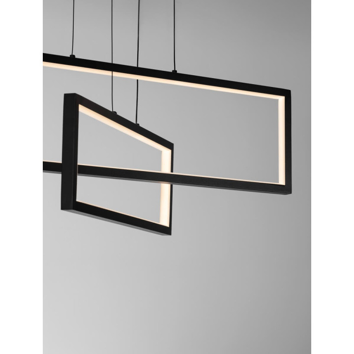 LUCES ANZELIO LE45474 LED pendant lamp 2 rectangular frames