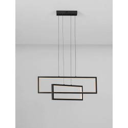 LUCES ANZELIO LE45474 LED pendant lamp 2 rectangular frames