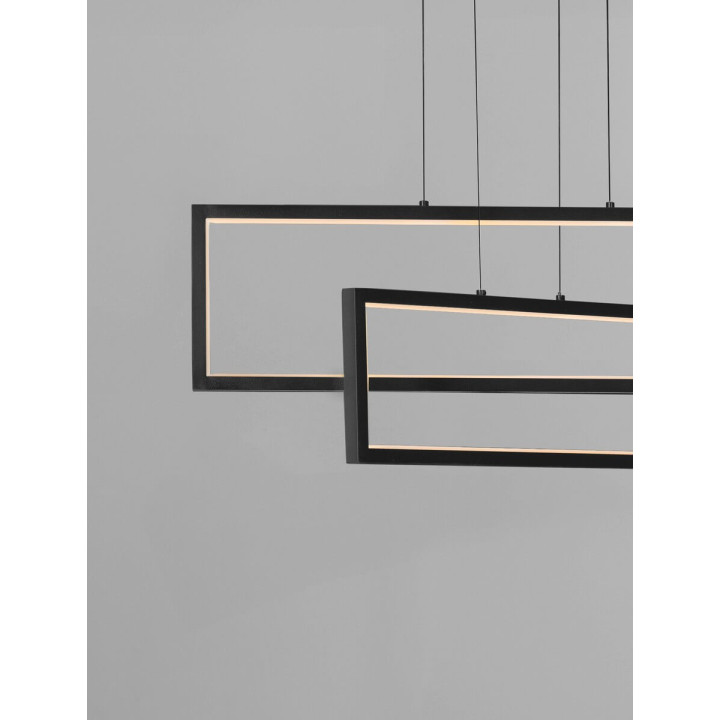 LUCES ANZELIO LE45474 lampa wisząca LED 2 prostokątne ramki