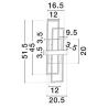 LUCES LONVILA LE45476 nowoczesny kinkiet LED 3200K