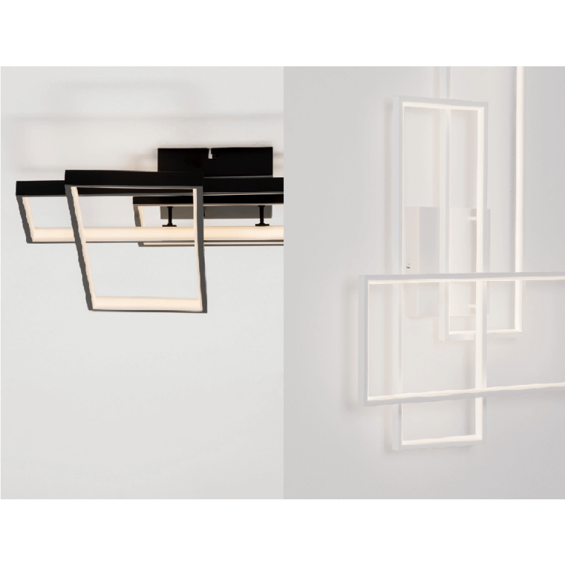 LUCES DENVERA LE45477/8 lampa sufitowa LED geometryczna forma