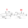 LUCES ALONTRA LE45499/45500 LED ceiling lamp 2 sizes