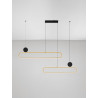 LUCES TURVIANO LE45490 LED pendant lamp 49W black and gold