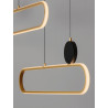 LUCES TURVIANO LE45490 LED pendant lamp 49W black and gold