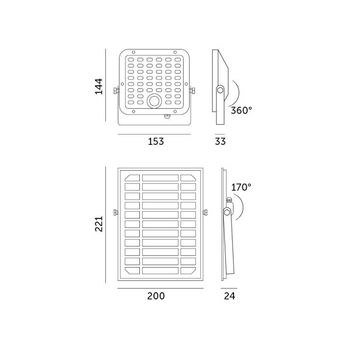 SOLAR naświetlacz solarny LED 10W z czujnikiem + kabel 5m