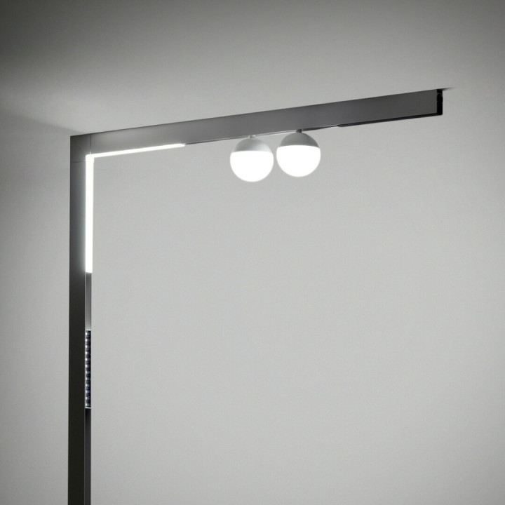 OXYLED STRIPE C-W MULTILINE lamp for a ceiling-wall magnetic track